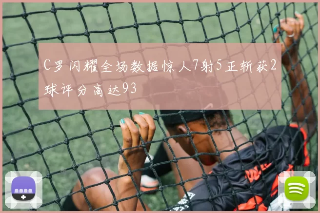 C罗闪耀全场数据惊人7射5正斩获2球评分高达93